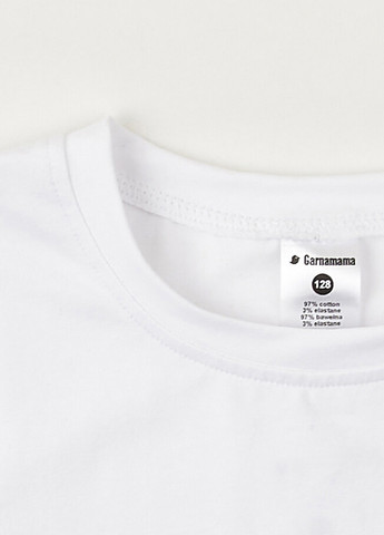 Белая летняя футболка Garnamama