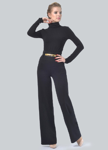 Черные кэжуал демисезонные классические брюки Lila Kass