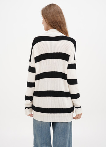 Черно-белый демисезонный свитер Boohoo