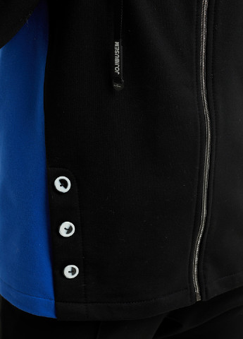 Спортивный костюм (толстовка, брюки) Miledi однотонный чёрный хлопок, трикотаж