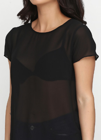 Черная летняя блуза Silvian Heach