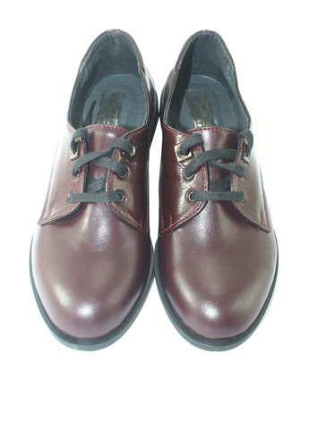 Mila Туфли дерби бордовый з натуральная кожа, — демисезон (355679798)