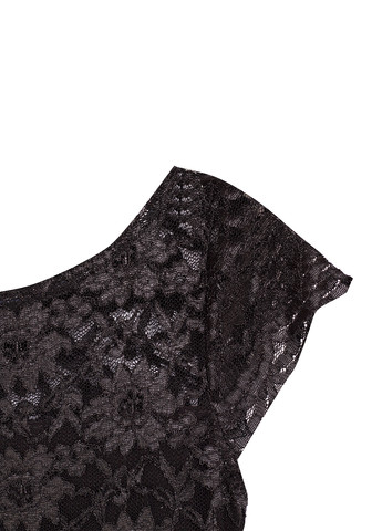 Чорна кежуал сукня кльош Swing однотонна