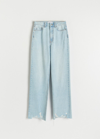 Голубые демисезонные свободные джинсы Reserved