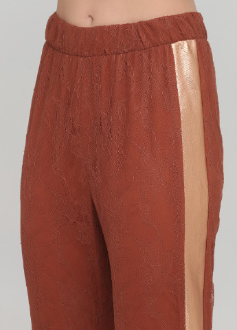 Терракотовые кэжуал демисезонные укороченные, джоггеры брюки Berna
