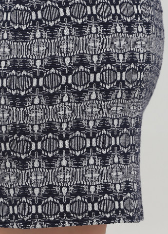 Темно-синяя кэжуал с геометрическим узором юбка Promod