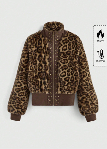 Комбінована демісезонна куртка SHEIN