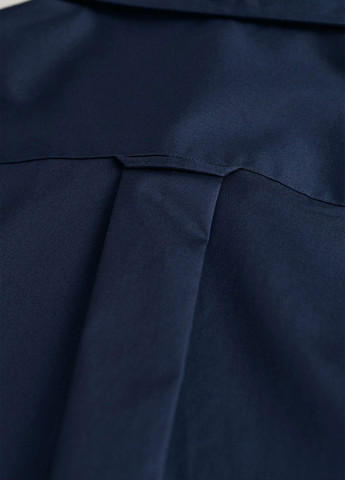 Синяя классическая, кэжуал рубашка однотонная Gant