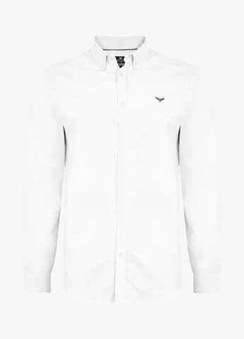 Белая кэжуал, классическая рубашка однотонная Boohoo