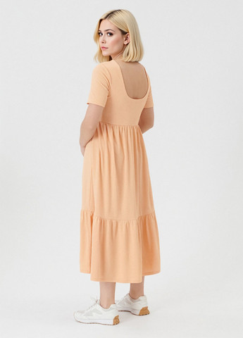 Персикова кежуал сукня Sinsay однотонна