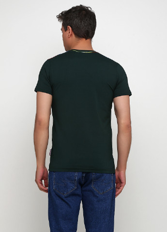 Темно-зелена футболка V&M