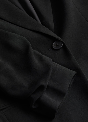 Черный женский жакет H&M однотонный - демисезонный