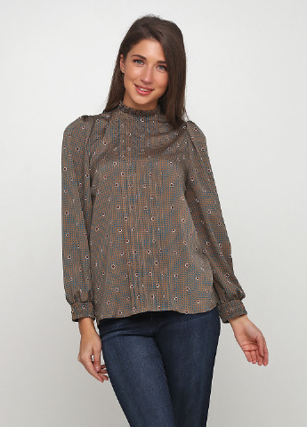 Оливковая (хаки) демисезонная блуза Minus