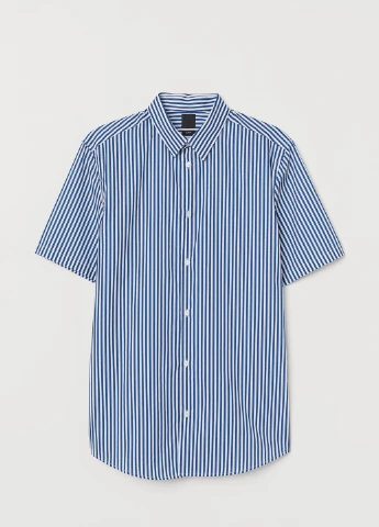 Белая рубашка однотонная H&M