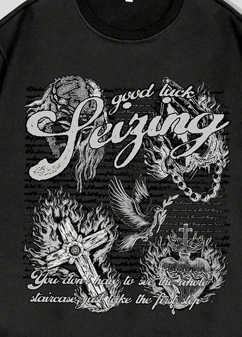 Черная футболка SHEIN