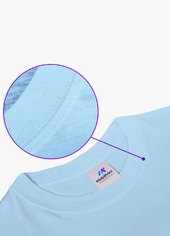 Голубая демисезонная футболка детская роблокс (roblox)(9224-1226) MobiPrint