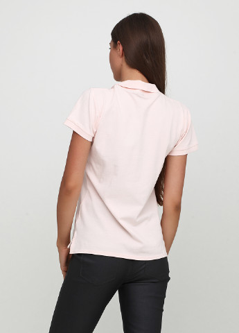 Светло-розовая женская футболка-поло Free Quent однотонная