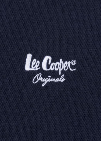 Темно-синяя футболка-поло для мужчин Lee Cooper с логотипом