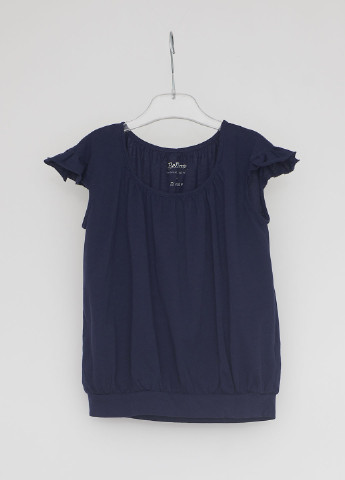 Темно-синя літня футболка з коротким рукавом Bellerose