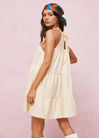 Жовтий кежуал плаття, сукня Nasty Gal однотонна