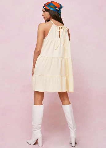 Жовтий кежуал плаття, сукня Nasty Gal однотонна