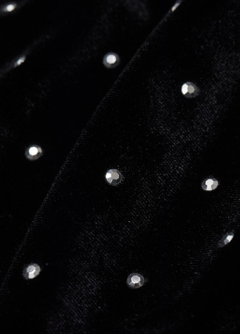 Черное кэжуал платье платье-водолазка H&M в горошек