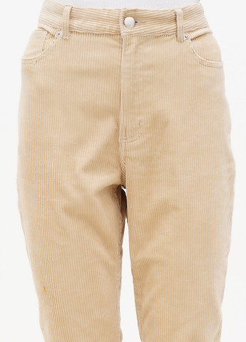 Светло-бежевые кэжуал демисезонные зауженные брюки Monki