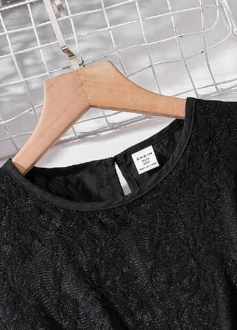 Чорна сукня SHEIN (340108798)