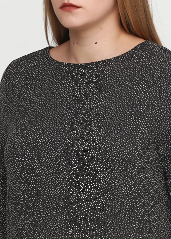 Черно-белое кэжуал платье H&M в горошек