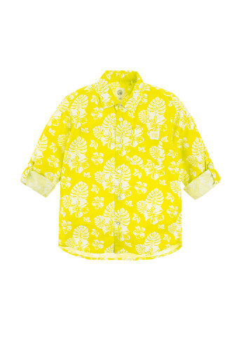 Лайм кэжуал рубашка с цветами Cool Club