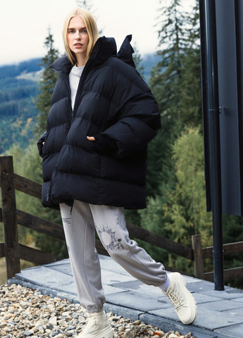 Черная зимняя куртка Gepur