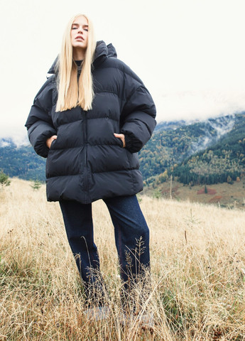 Черная зимняя куртка Gepur