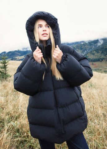 Черная зимняя куртка Gepur