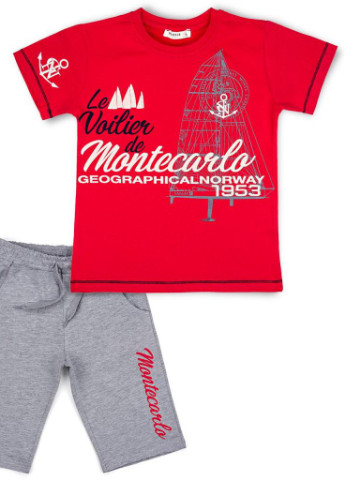 Червоний літній костюм десткий "montecarlo" (10936-140b-red) Breeze
