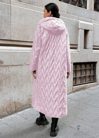 Рожева демісезонна куртка куртка-пальто SHEIN