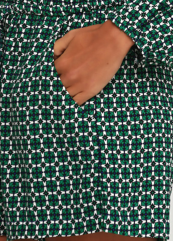 Комбінезон H&M комбінезон-шорти абстрактний зелений кежуал
