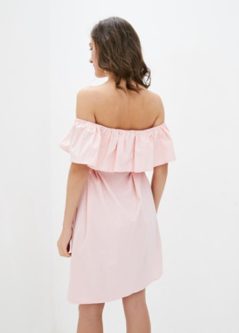 Рожева пляжна легке літнє плаття з відкритими плечима з відкритими плечима Podium однотонна