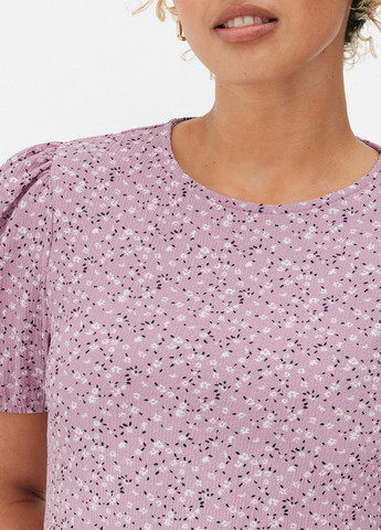 Рожево-лілова кежуал сукня кльош Primark з квітковим принтом