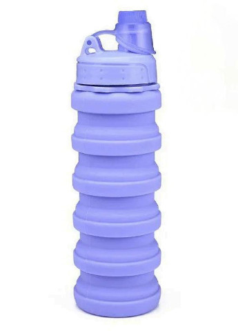 Удобная силиконовая складная бутылка стакан кружка трансформер для воды (224369-В) фиолетовая Francesco Marconi (230586652)