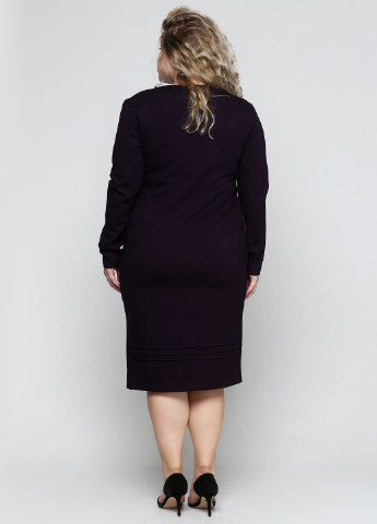 Темно-фиолетовое деловое платье Ut однотонное