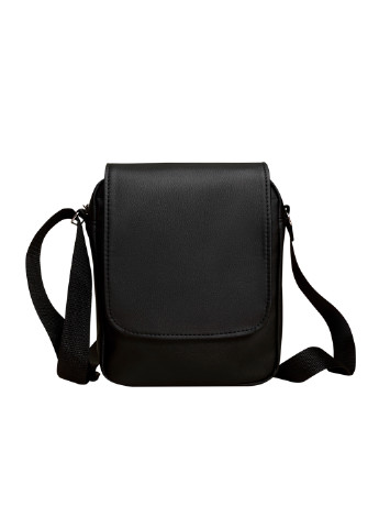 Мужская сумка через плечо мессенджер с экокожи Makros черная Sambag (255020445)