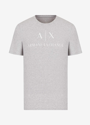 Светло-серая футболка Armani Exchange