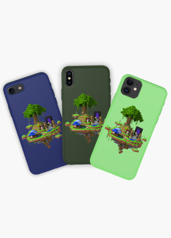 Чехол силиконовый Apple Iphone 6 Майнкрафт (Minecraft) (6937-1177) MobiPrint (219355997)