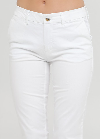 Белые кэжуал демисезонные укороченные, чиносы брюки Tommy Hilfiger