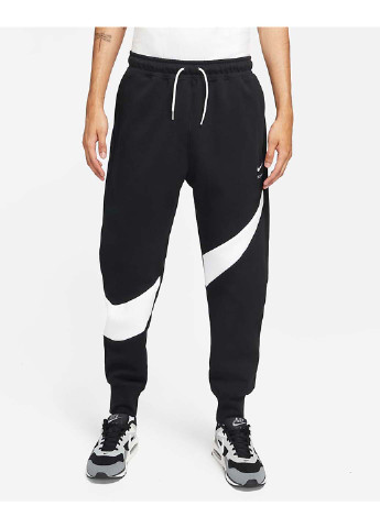 Черно-белые спортивные зимние брюки Nike