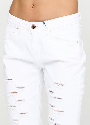Белые демисезонные джинсы Giorgia & Johns
