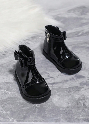 Черные кэжуал осенние ботинки SHEIN