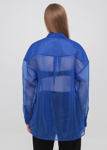 Синяя летняя блуза Monki