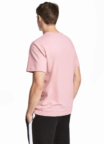 Светло-розовая футболка H&M