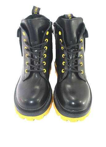 Осенние ботинки тимберленды No Brand на тракторной подошве, со шнуровкой из искусственной кожи